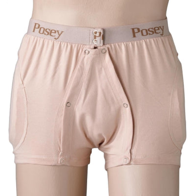 Hip Protection Brief Hipsters Incontinent Medium Beige Unisex - 6017M