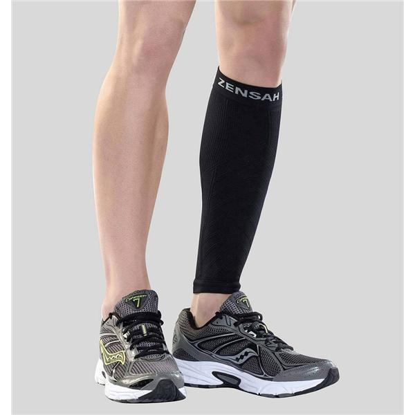 Zensah Sleeve Compression Calf/Shin Black Size Large/X-Large Each - 6045-100-02