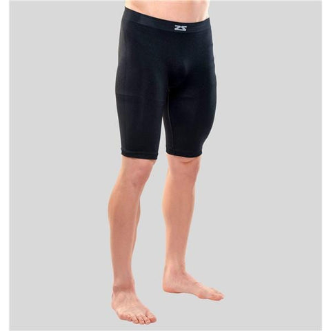 Zensah Shorts Compression Above Knee Black Size Small/Medium Pr - 8200-100-01