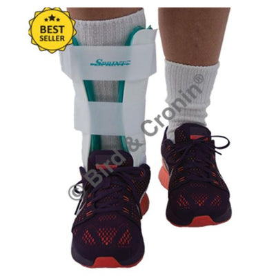 Bird & Cronin Stabilizer Sprint Regular Ankle Plastic White/Blue 10.5" Universal Each - 8140624