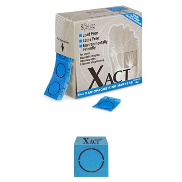 Solstice Corporation Marker Extremity Xact For X-Ray 15mm Blue 60/Bx, 24 BX/CA - M15R