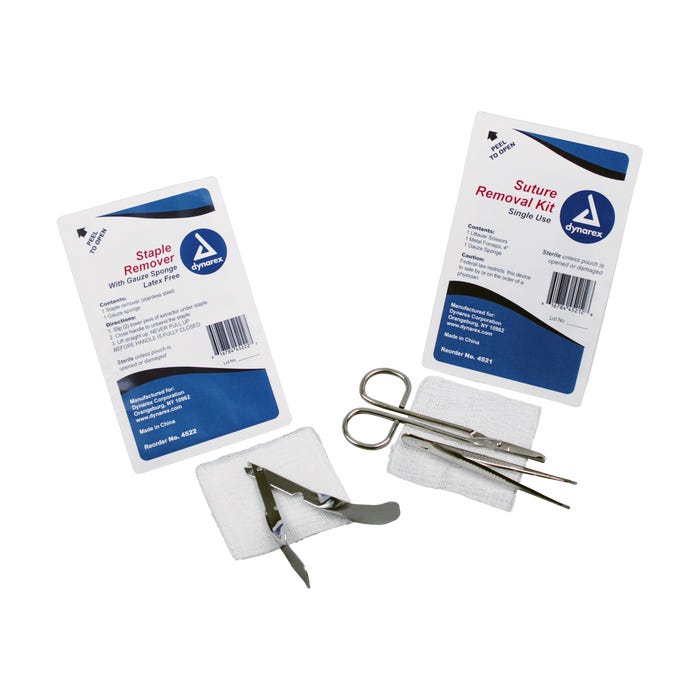 Dynarex Staple - Suture Removal Kits case of 50 Quantity per box: 1 Kit
