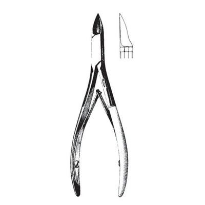 Derron Surgical Instruments Nipper Nail Webster 5" Stainless Steel 1/Ea - 1292