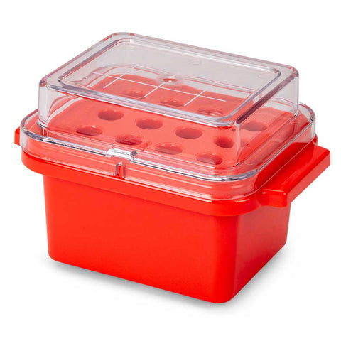 Globe Scientific CryoCool Mini Cooler, 0°C, Tubes, Red