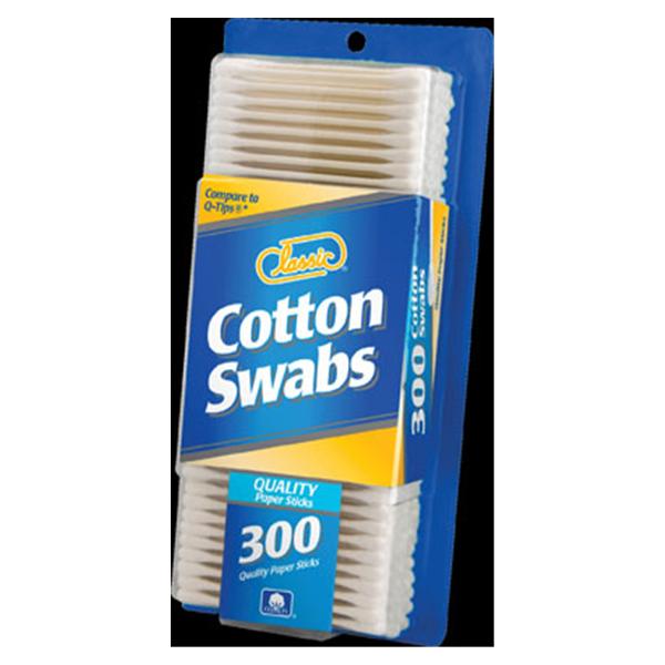 US Cotton LLC Swab Cotton Tipped Cotton Tip Non Sterile Paper Handle 300/Pk, 24 PK/CA - CT16691