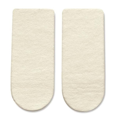 Hapad, Inc Wedge Lift Heel Wool/Felt 3x9/16" 3/4 Length White 1/Pr - HWL