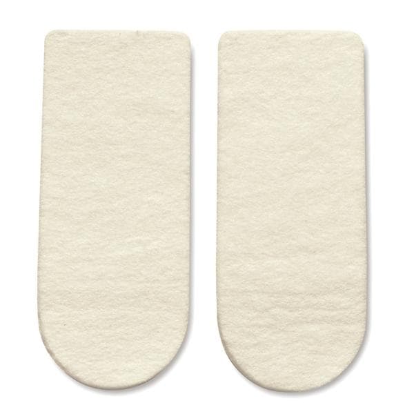 Hapad, Inc Wedge Lift Heel Wool/Felt 3x9/16" 3/4 Length White 1/Pr - HWL