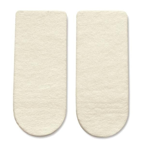 Hapad, Inc Wedge Lift Heel Wool/Felt 3x9/16" 3/4 Length White 1/Pr - HWL