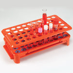 Globe Scientific Rack with Grippers and Tube Eject, for up to 15mm Tubes, 50-Place