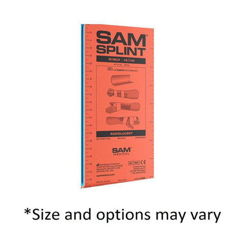 The Seaburg Co, Inc Splint Sam Flatfold Junior Limb Blue/Orange 4.25x18" Each, 24 Each/CA - SP502-OB-EN