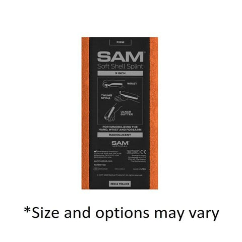 The Seaburg Co, Inc Splint SAM Soft Shell Assorted Set Limb Orange 4.25x15" Each, 20 Each/CA - SS544-EN