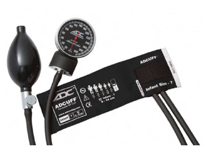 ADC American Diagnostic Corp Diagnostix 720 Series Aneroid Sphygmomanometer Pocket Style Hand Held 2-Tube Newborn Size Arm