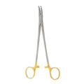 Miltex Holder Needle Heaney 8-1/2" Serrated Jaw Curved Tungsten Carbide 1/EA - Integra Miltex - 8-100TC