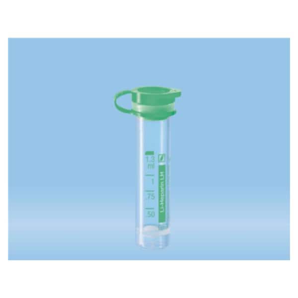Sarstedt, Inc Lithium Heparin Micro Tube Polypropylene 1.3mL Round Bottom Non-Sterile 100/Bx - 41.1503.105