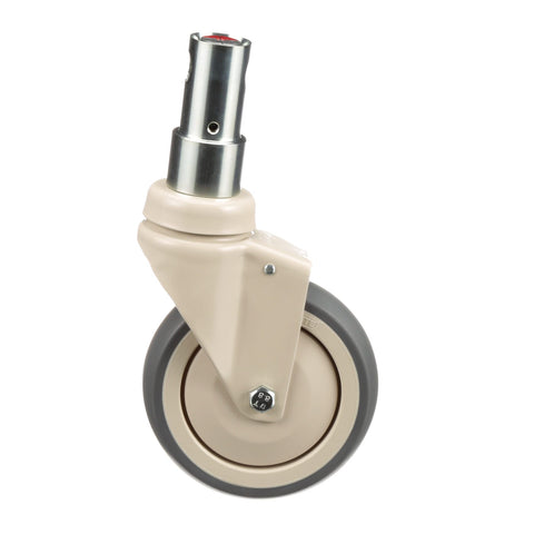 Hillrom Caster, 5" Sgl Whl Brk Ext Hgt - 4723903