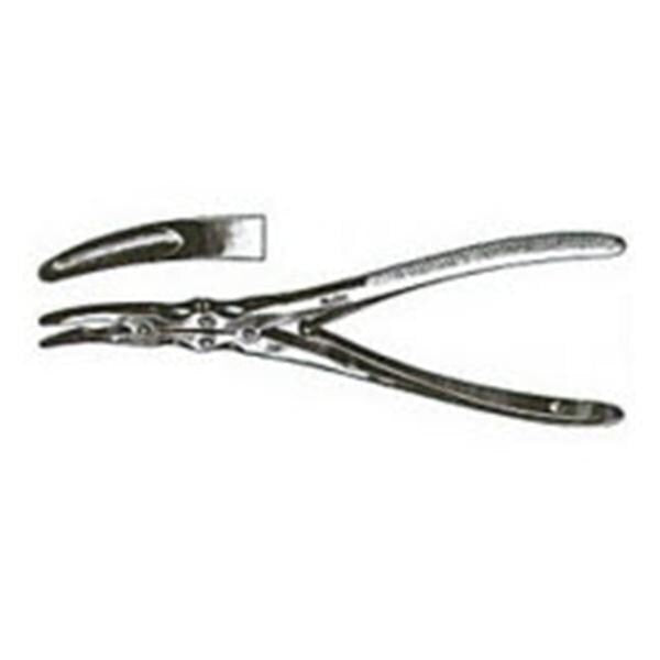 Miltex Rongeur Zaufel-Jansen 7" Slight Curve Double Action 4mm Wide Jaw SS Each - Integra Miltex - 19-840