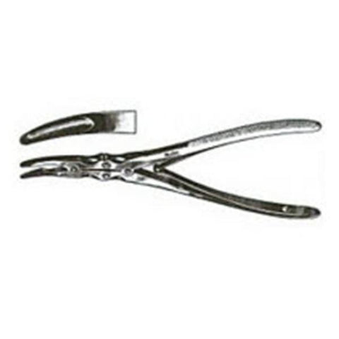 Miltex Rongeur Zaufel-Jansen 7" Slight Curve Double Action 4mm Wide Jaw SS Each - Integra Miltex - 19-840