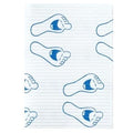 Crosstex International Towel Patient Polyback 19 in x 13 in Happy Feet 3 Ply Polyback 500/Ca - WPXFP