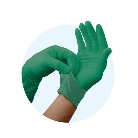 Ansell Healthcare Products LLC Gloves Exam Digitsafety HaloKote Chemo Tested PF Ltx 12 in Lg NS Blu/Grn 50/Bx - DSK-3CHEMO
