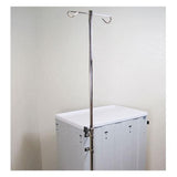 Waterloo Industries Pole IV Unicart For Unicart/Med Jr/Medtrx Cart 2 hook Fixed Height Each - IV-2