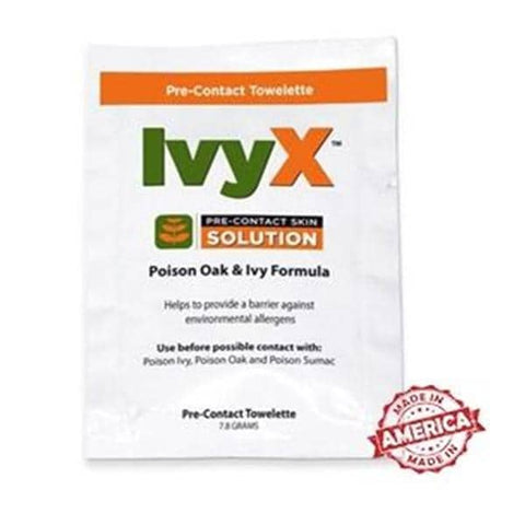 Certified Safety Towelette Pre-Contact Ivy X 70% Isopropyl Alcohol Individual Packaging 25/Bx - R505-213