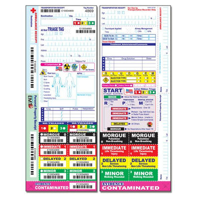 Disaster Management Systems Tags Triage N. American Resc 50/Pk - DMS-05006F
