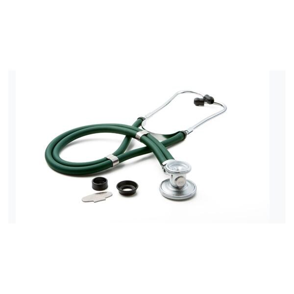 American Diagnostic Corp. Stethoscope Sprague Rappaport Adscope 641 Green Adult/Pediatric 30" 2-Head Eachch - 641GR