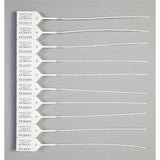 Health Care Logistics Seal Security Numbered Pull-Tite With 7" Tail/Textured Seal Tab 100/Bx - 7814