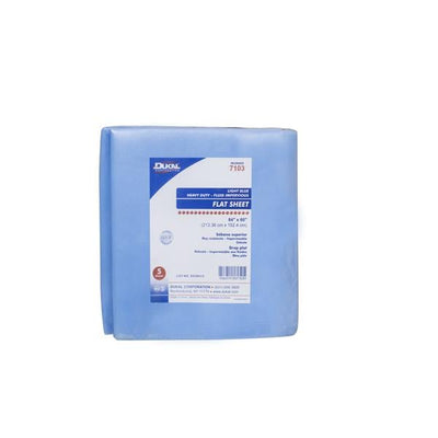 Dukal Corporation Flat Sheet 84 in x 60 in Blue 50/Ca - 7103
