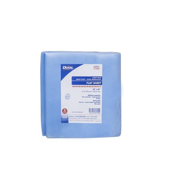 Dukal Corporation Flat Sheet 84 in x 60 in Blue 50/Ca - 7103