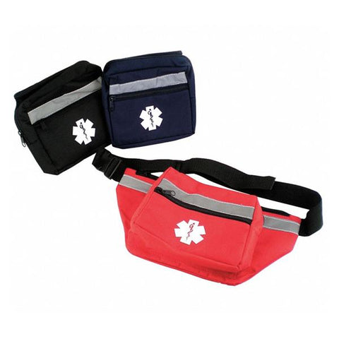 Medsource International Fanny Pack Medical 14x7x5" Red Zipper Closure Waist Belt Each - MS-33309