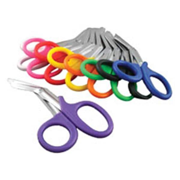 Medsource International Shears Utility EMS 7-1/2" Serrated Stainless Steel Each, 50 Each/CA - MS-SH002BL
