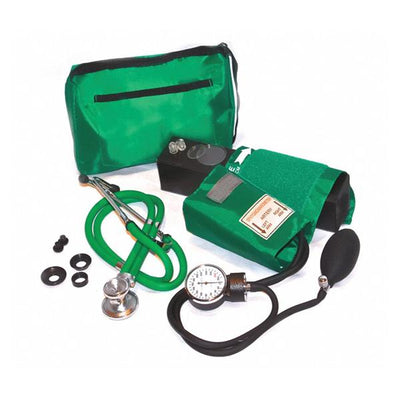 Medsource International Sphygmomanometer Kit Sprague Rappaport Complete Adult Arm Dial Display Green Each - MS-BP4000