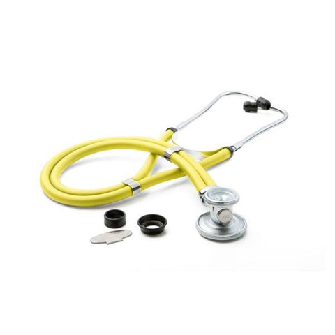 American Diagnostic Corp. Stethoscope Sprague Rappaport Adscope 641 Neon Yellow Adlt/Ped 30" 2Hd Eachch - 641NY