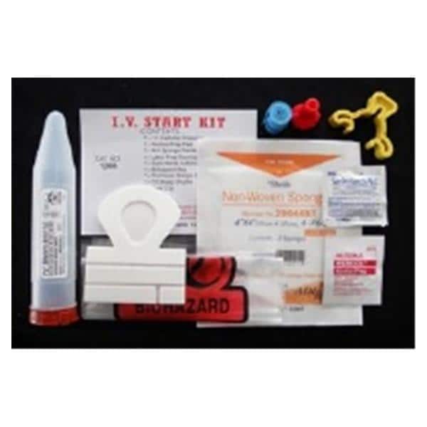 Motion Medical Distributing Kit IV Starter With 4x4" Sponge Sterile 2'S Latex Sterile 50/Ca - 1212S
