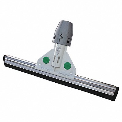 22 W Straight Double Foam Rubber Floor Squeegee Without Handle Gray
