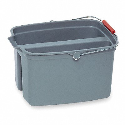 Split Bucket 4-1/4 gal. Gray
