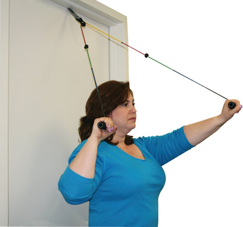 CanDo Overdoor Shoulder Pulley - Single Pulley with Door Disc - Visualizer Color System - FE-50-1037