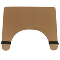 Wheelchair tray with rim and straps, 24" x 20", wood finish