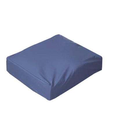 Wheelchair cushion with removable cover, foam, 16"x18"x3" navy color