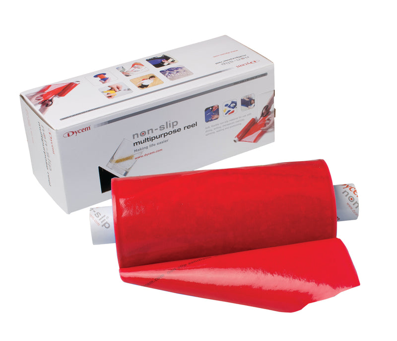 Dycem non-slip material, roll, 8"x10 yard, red