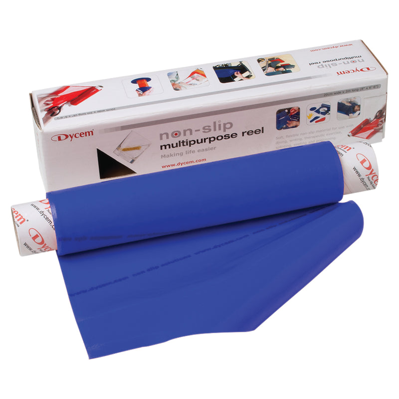 Dycem non-slip material, roll, 8"x6-1/2 foot, blue