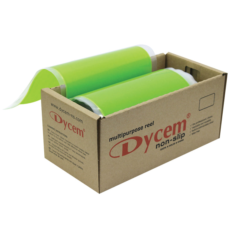 Dycem non-slip material, roll, 8"x16 yard, lime 