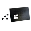 Dycem non-slip self-adhesive squares, 1/2" each, 24/sheet, black