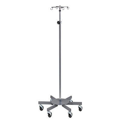 Clinton, 4-Hook Infusion Pump Stand, 6-Leg