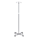 Clinton, Economy 2-Hook IV Pole, 4-Leg