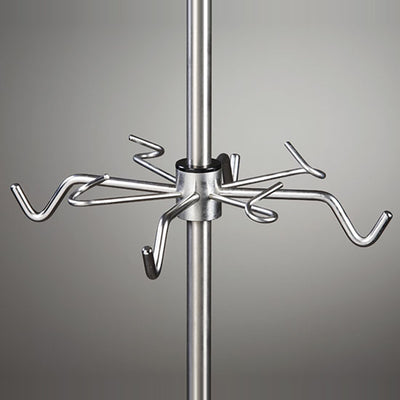 Clinton, IV Pole Accessory, 4 Ram's Horn Hooks, 4 Open Hooks