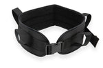 Padded transfer belt, side release buckle, large, black 