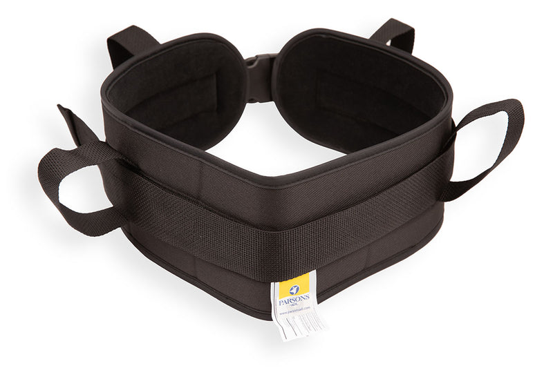 Padded transfer belt, side release buckle, large, black  - FE-50-5120L