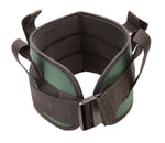 Padded transfer belt, side release buckle, medium, green 